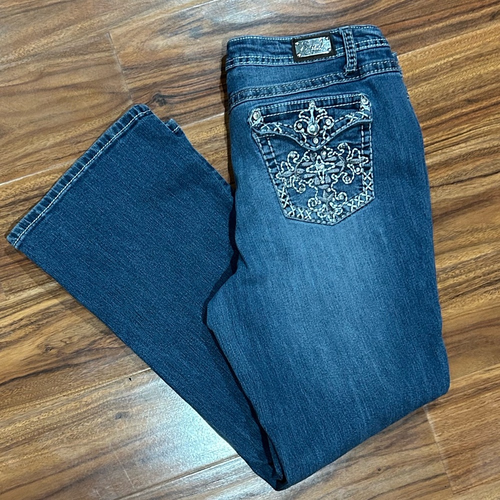 Earl Jeans Women's Blue Boot Cut with Embroidered Pocket